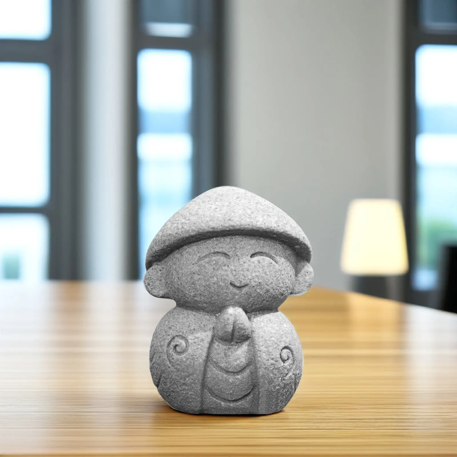 Small Stone Maitreya Buddha Decor Imitation Limestone Creative Unique Indoor Desktop Buddha Ornament Stone Maitreya Adornment