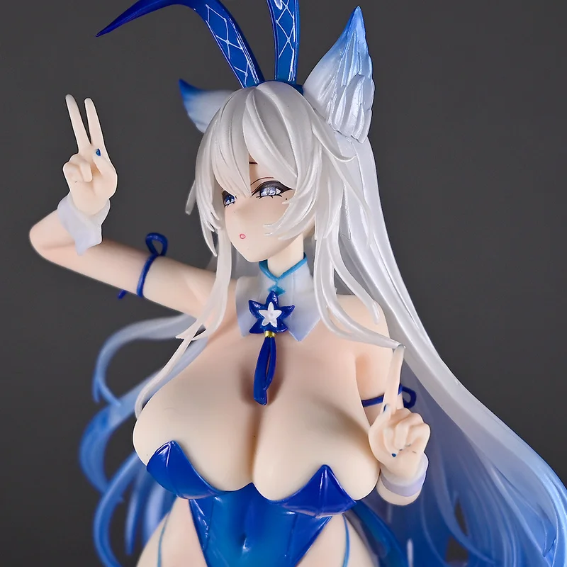 Figurka Azur Lane Shinano Bunny Girl GK 28cm Model PVC Anime Kolekcjonerska Shinano Ryuuketsu ‌   Model Biurko Dekoracja Zabawki Prezent
