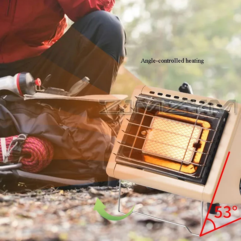 Dual-purpose Cooking Heater Energy-saving Camping Cooking Gas Stove Strong Fire Infrared Radiation Tent Heater Survive Equipment