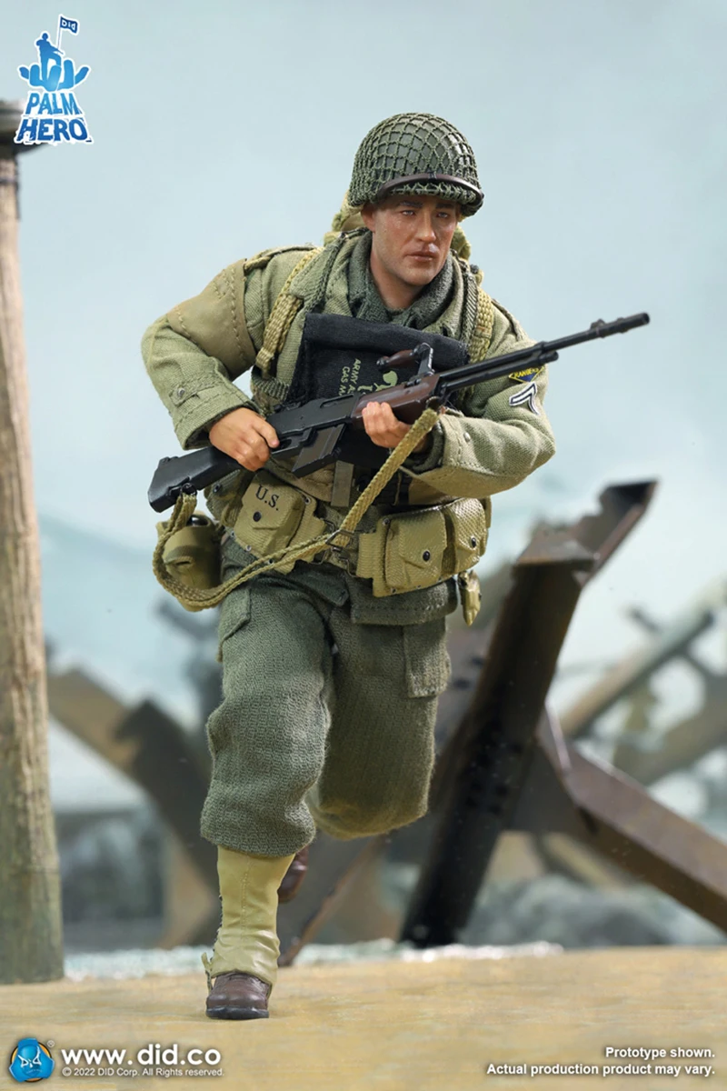 DID XA80012 1/12 WWII US 2nd Ranger Battalion Private First Class Reiben Figure Model 6'' Male Soldier Action Doll Full Set Toy