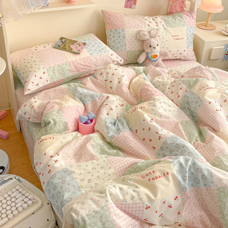 

2026 Spring/Summer New Style 100% Cotton 13070 Printed Duvet Cover Skin-friendly Breathable Minimalist Comfort Quilt Cover