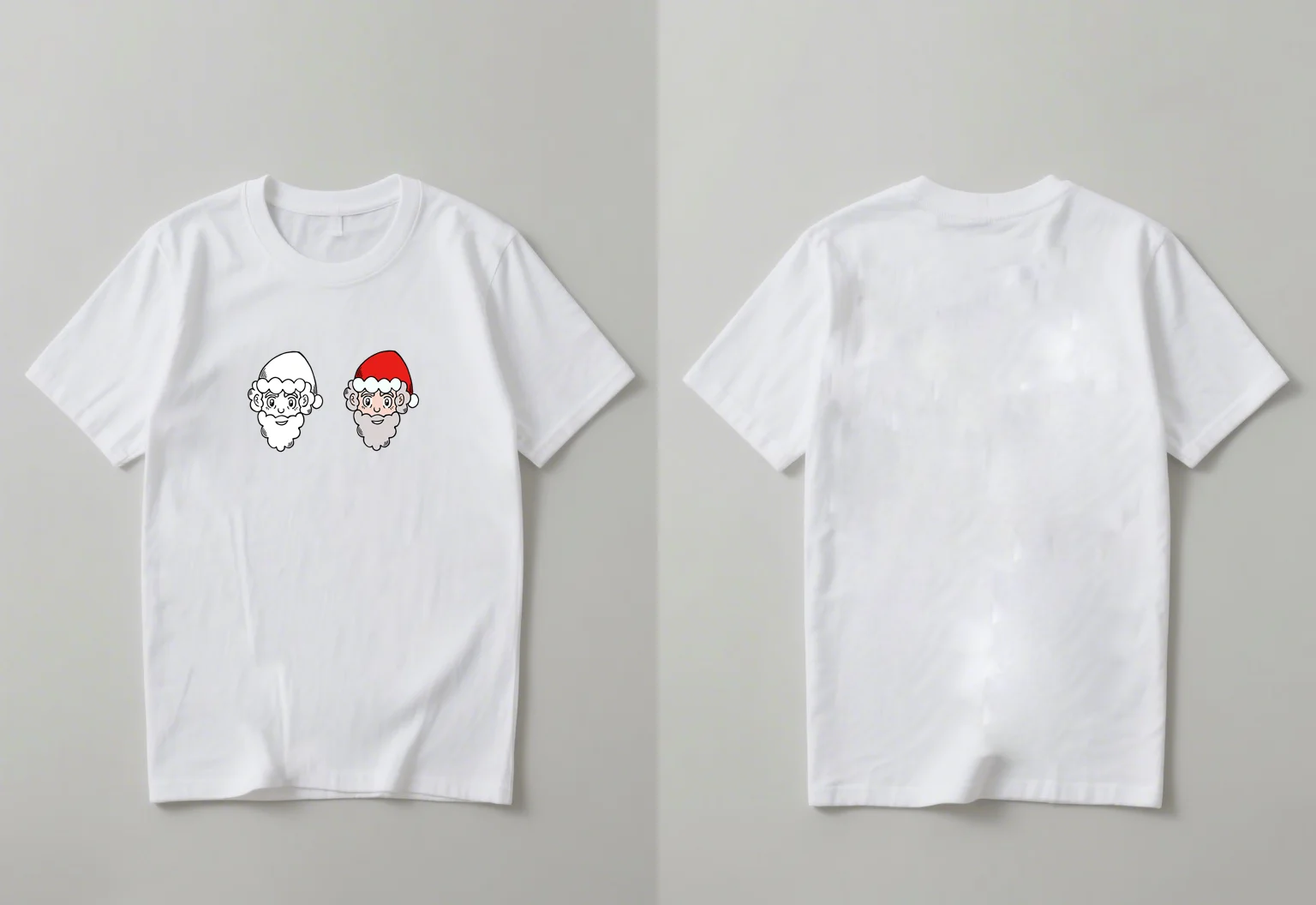 The latest casual fashion short sleeved shirt with Christmas style Santa Claus print in 2025 suitable for both men and women