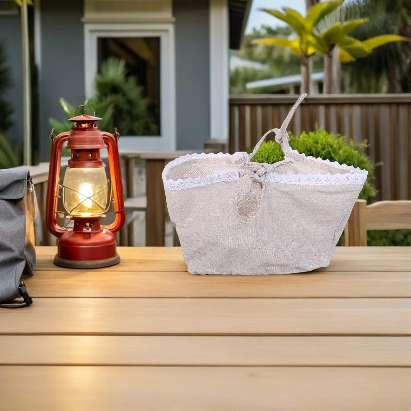 

2Pcs Fabric Basket Liner Washable Decorative Cloth Insert for Rattan Picnic Wicker Baskets Farmhouse Storage Replacement