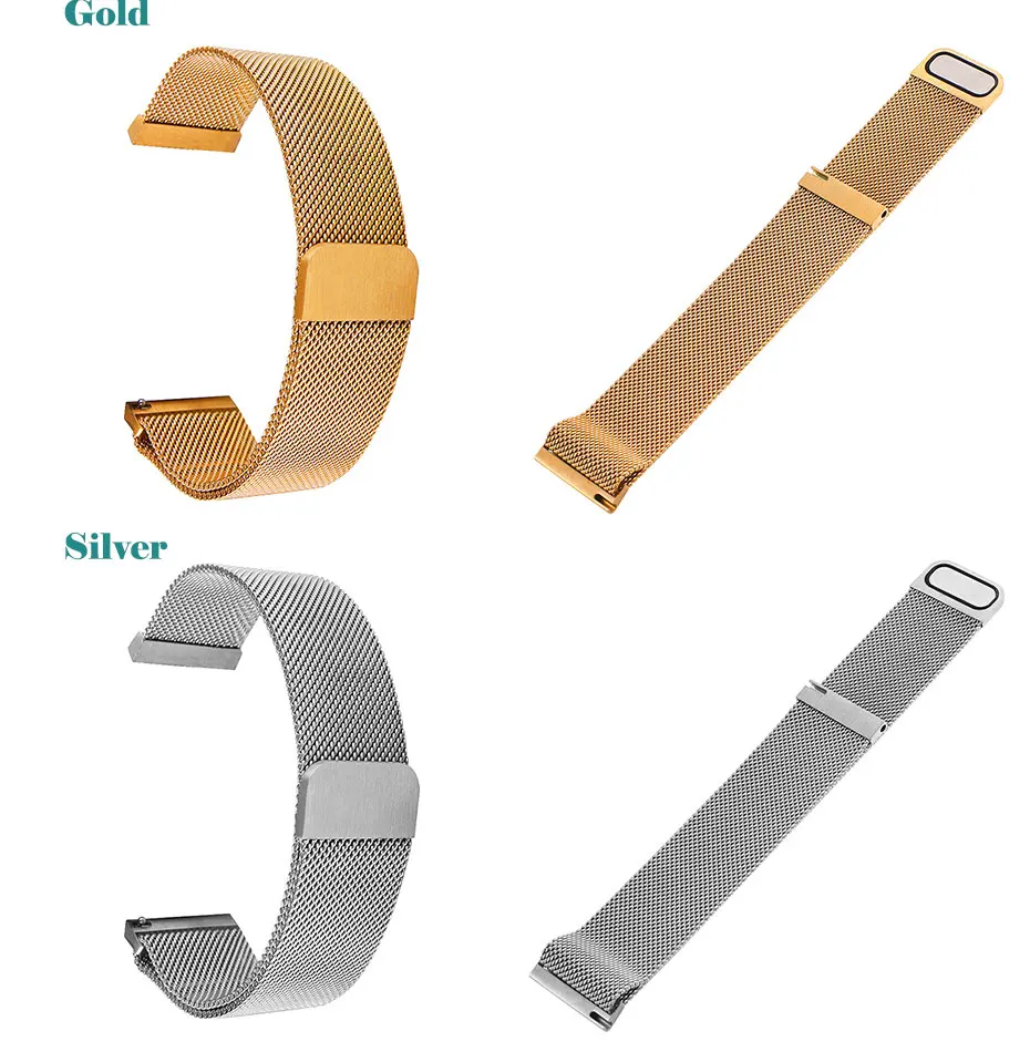 UTHAI Edelstahl-Magnetgeflechtarmband, universell, 16 mm, 18 mm, 20 mm, 22 mm, 24 mm, Uhrenarmband, Schnellverschluss-Uhrenarmbänder – Detail 5