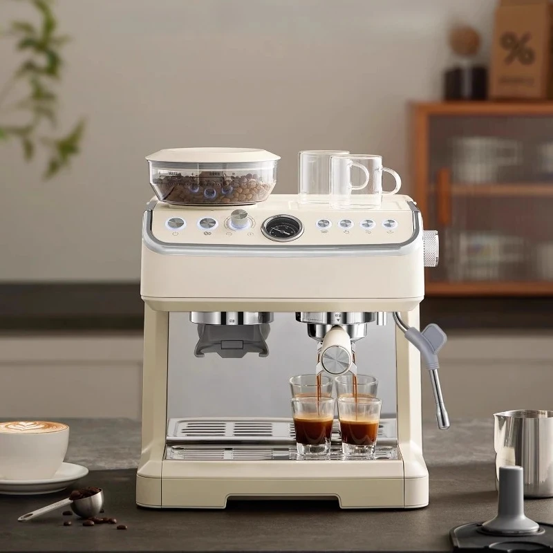 Coffee Machine Full Semi-automatic Italian Household Small Grinding Machine