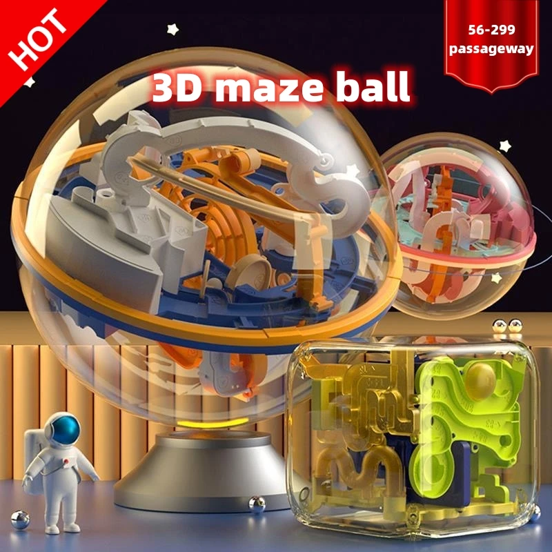 

Children's 3D Three-Dimensional Maze Ball Boys Girls Intellectual Development Thinking Training festival birthday Kid gift Toy