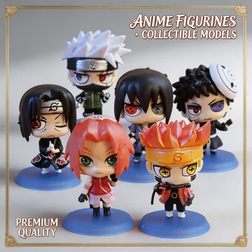 Figura de acción de Anime Naruto Chibi con ojos entrecerrados, modelo de juguete de Sasuke, Kakashi, Itachi, decoración de escritorio, regalos para niños y niñas