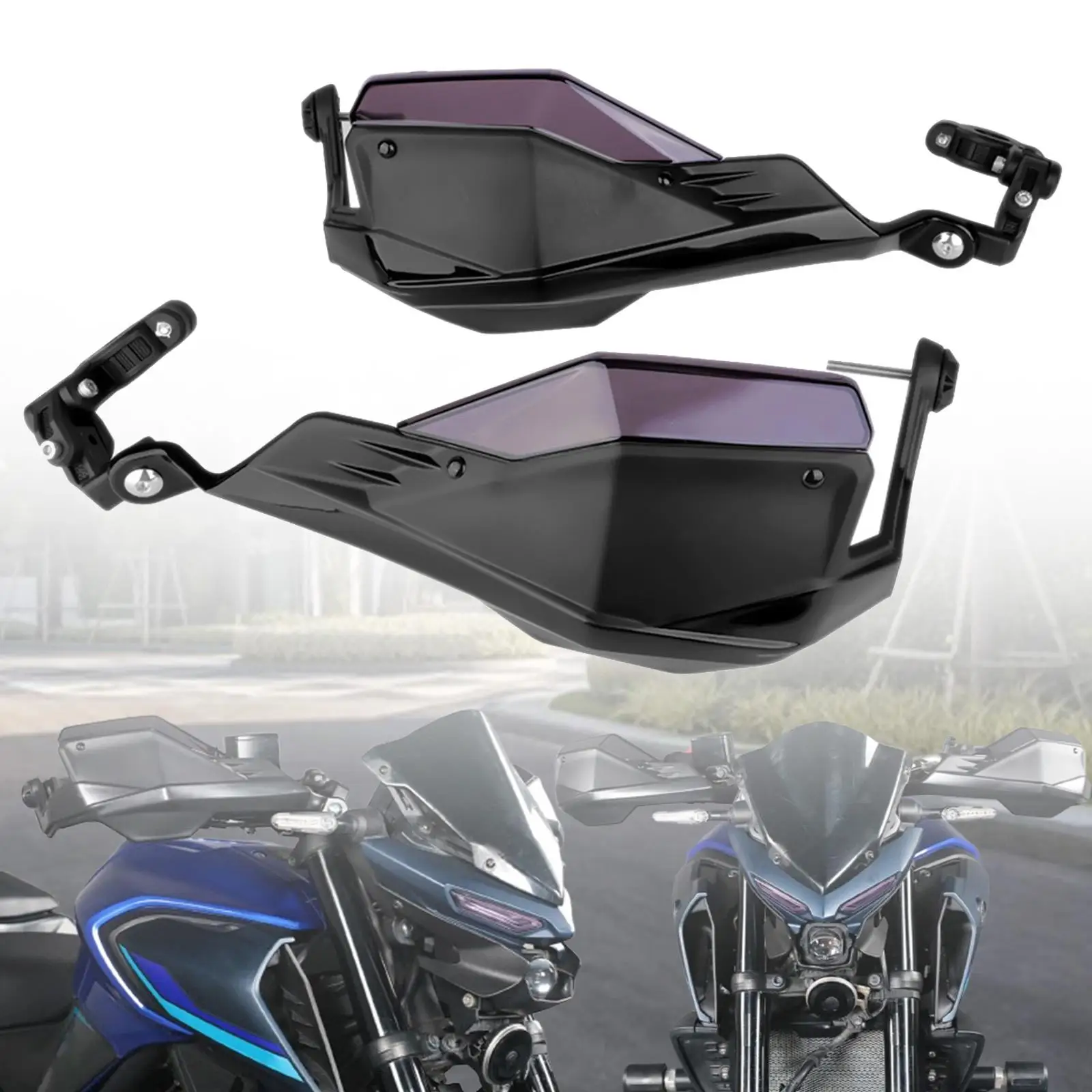 

2PCS Motorcycle Handlebar Wind Shield Handlebars Cover Sturdy High Temperature Resistant for Harley Honda Yamaha Kawasaki Suzuki