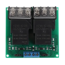 2 Channel Relay Module 12V 5V 24V Output Capacity Within DC 30V 30A or AC 250V 30A Optocoupler Isolation Relay Board Module