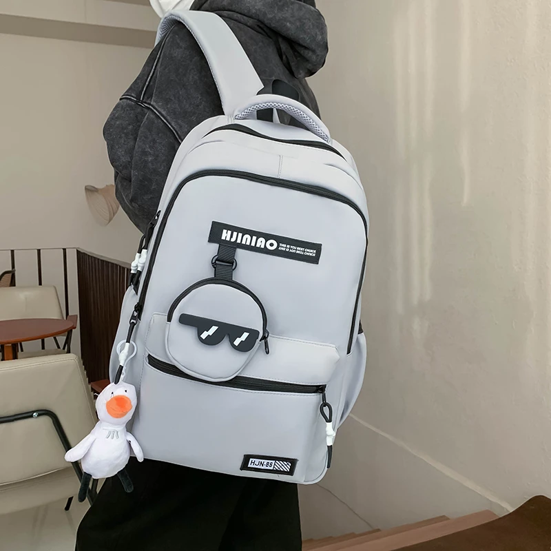 Studenten rucksack im koreanischen Stil 2024 neuer hochwertiger Freizeit rucksack modischer und vielseitiger College-Pendel rucksack