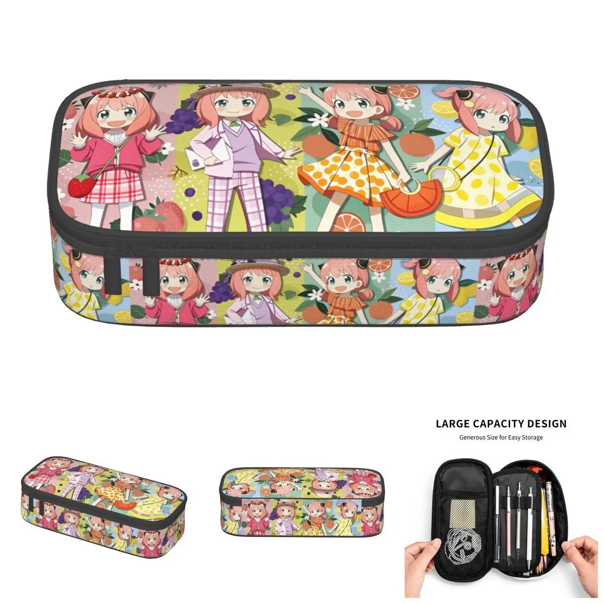 

Spy Family FAMILY Bond Forger Loid Forger Pencil Case for Girl Large Storage Yor Forger Anya Forger Pencil Box School Supplies