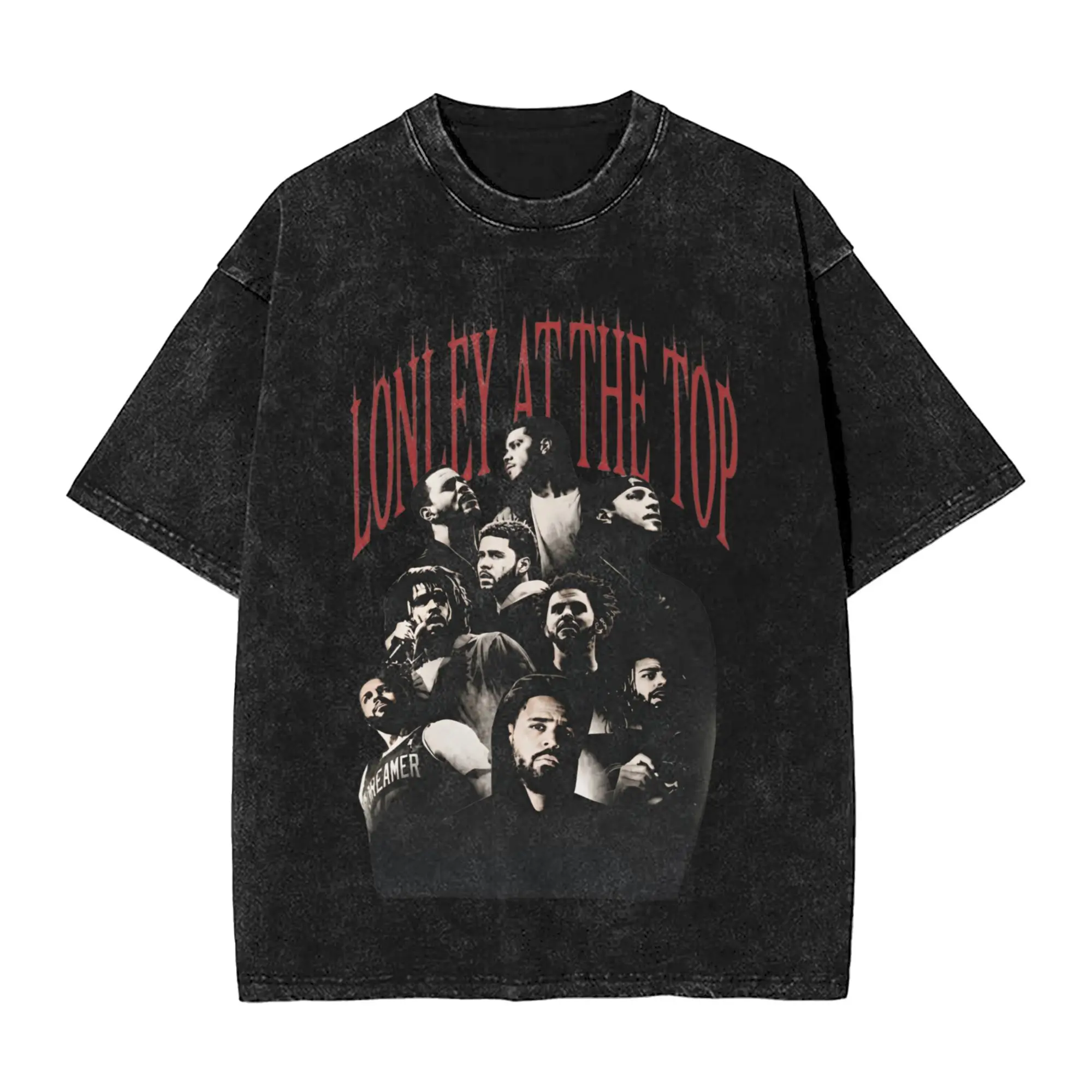 Harajuku Washed Shirts J Cole The Fall Off 2026 Tour Merch Novelty T-Shirts Oversize  Streetwear Short Sleeve Summer Tees