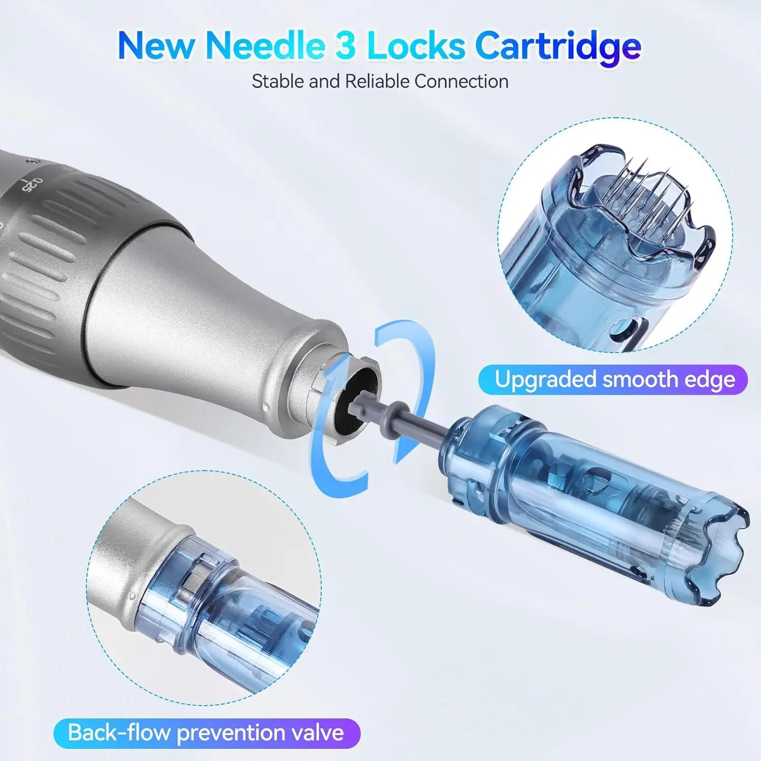 Dermapen M8S-Patronen, 12/36PIN Microneedling-Patronen für A8S M8S A9 A11, Einweg-Ersatz-Microneedling-Nadeln – Detail 3