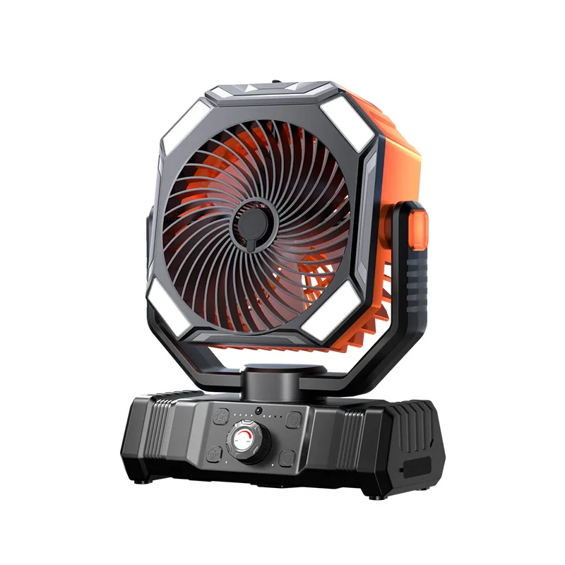 

New outdoor camping rechargeable electric fan usb portable shaking head refrigeration air conditioner fishing camping tent gale