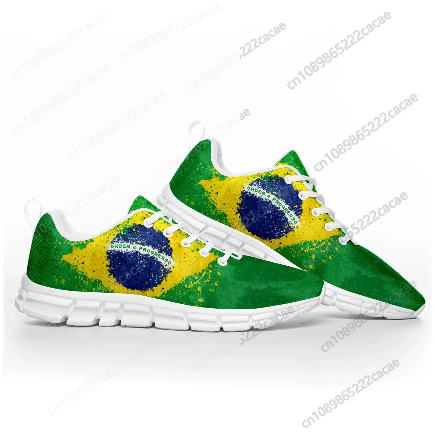 

Brazilian Flag Sports Shoes Mens Womens Teenager Kids Children Sneakers Brazil Soccer Football Casual Custom Couple Shoes