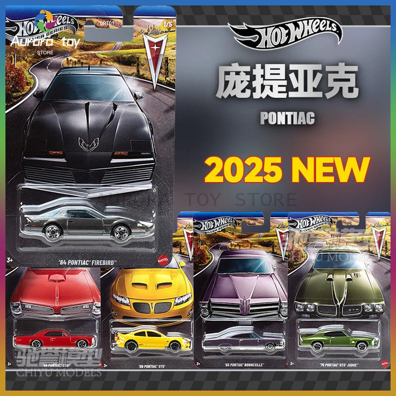 

Новый набор Hot Wheels Silver Series Pontiac GTO Bonneville Firebird, литая под давлением модель автомобиля 1:64, сборная модель на заказ, игрушка на день рождения, подарок