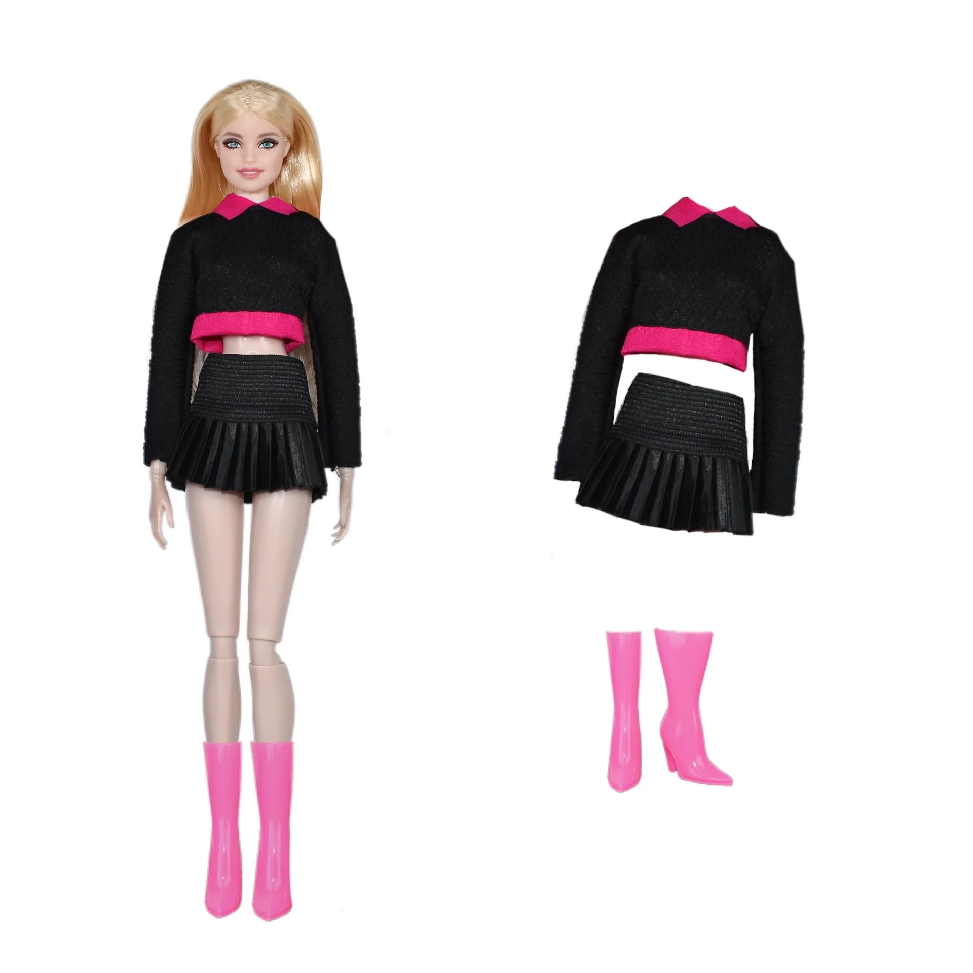 Exquisite Clothing Set Fashion Tops Jeans Shoes Set 1/6 Supermodel Doll Clothes Suit Outfit For 30cm Xinyi FR ST PP BABI Dolls