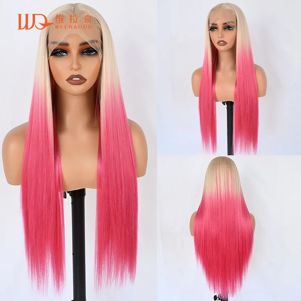 peluca-de-cabello-sintetico-liso-de-28-pulgadas-rubio-platino-con-degradado-rojo-rosa-con-frente-de-encaje-13x4-sin-pegamento-resistente-al-calor-para-cosplay