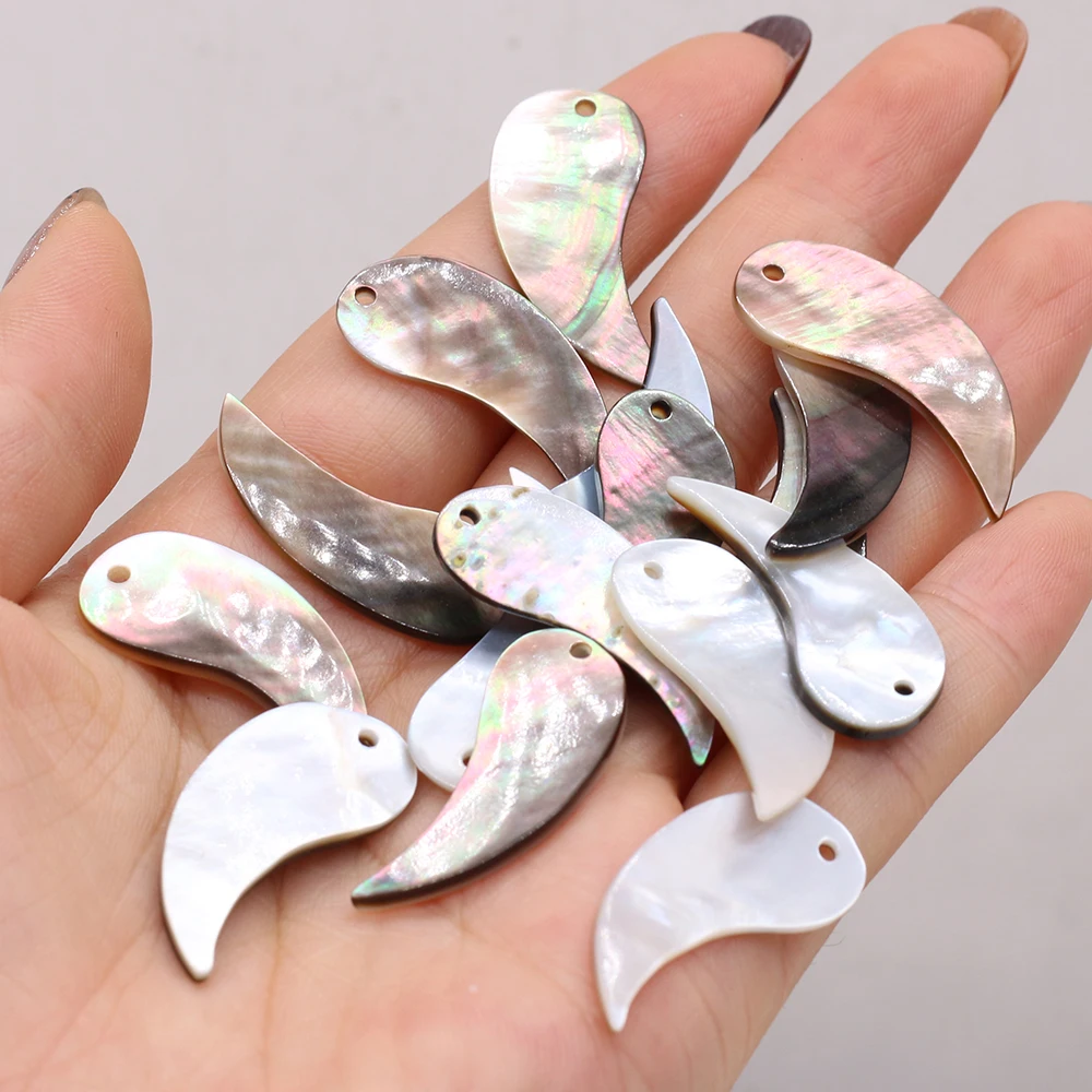 10Pcs Natural Shell Pendant Mother Of Pearl Drop-Shaped Flower shape Pendant For Jewelry Making DIY Necklace Earrings Accessory view 6