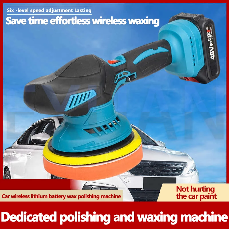 Cordless Car Polisher Electric Waxing Machine Electric Polisher Wireless Automobile Car Polishing Machine Sealing Glaze Machine