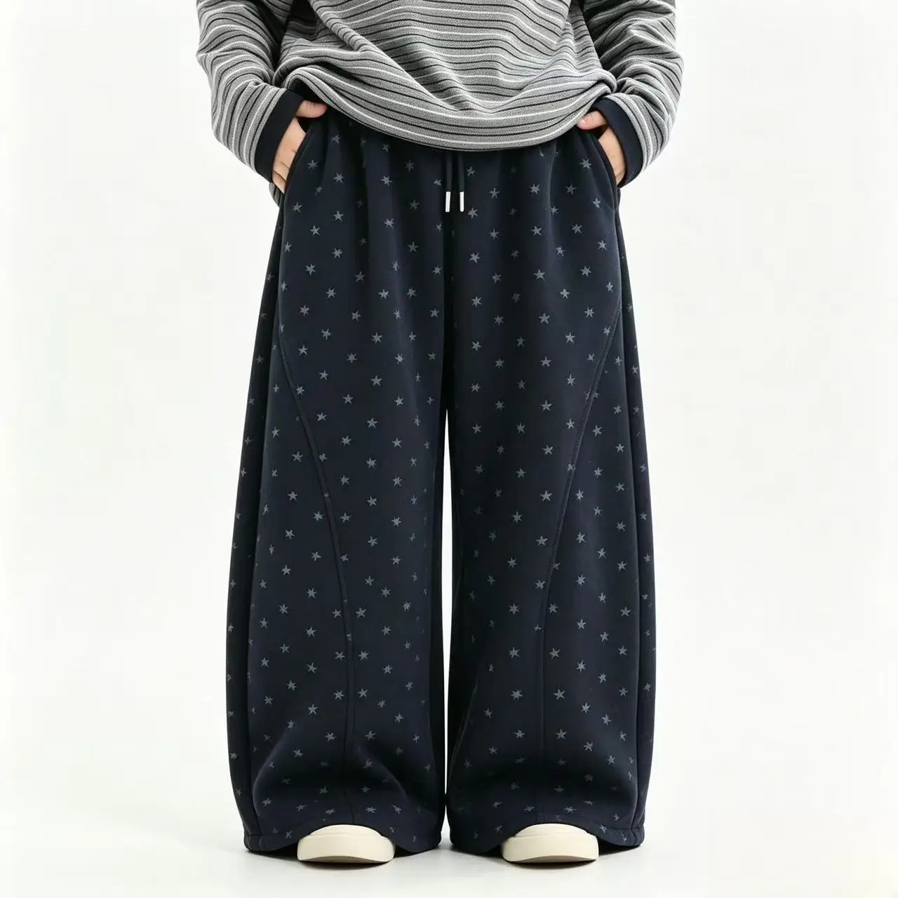 Girls Straight Pants Spring Autumn High Waist Sweatpants Kids Casual Sports Trousers Student Bottoms