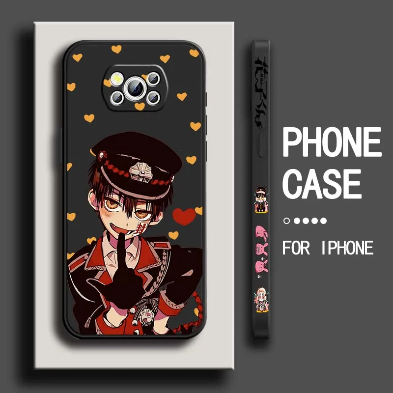 

Toilet-bound Hanako-kun Cute For Xiaomi Mi Poco X3 X4 X5 X6 M4 M5 M6 F4 F5 F3 GT Pro 5G Liquid Left Rope Cover Phone Case