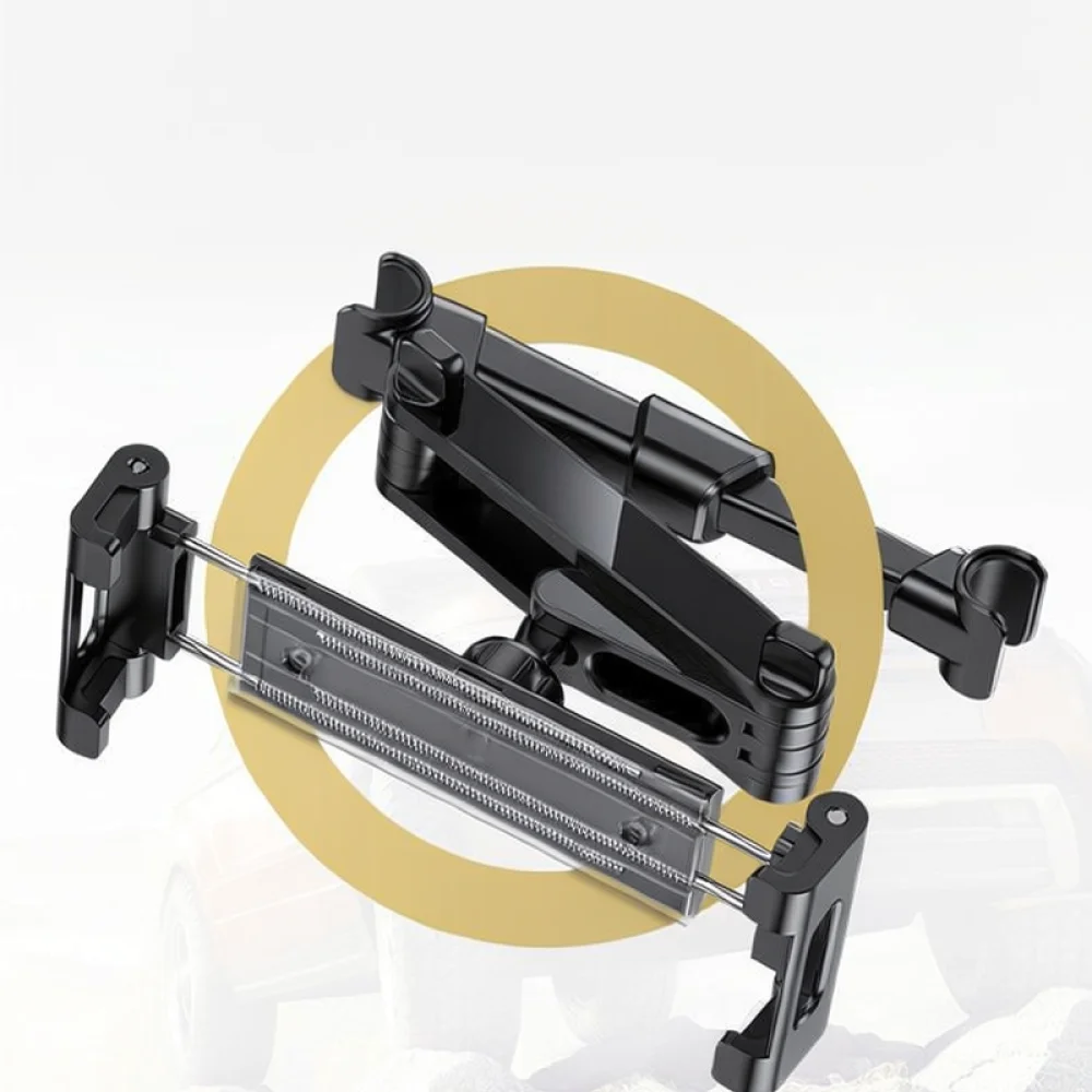 Universal Car Headrest Tablet Holder For Back Seat Adjustable Cradle Mount Stand For iPad Phone Vehicle Interior Accessory Alloy