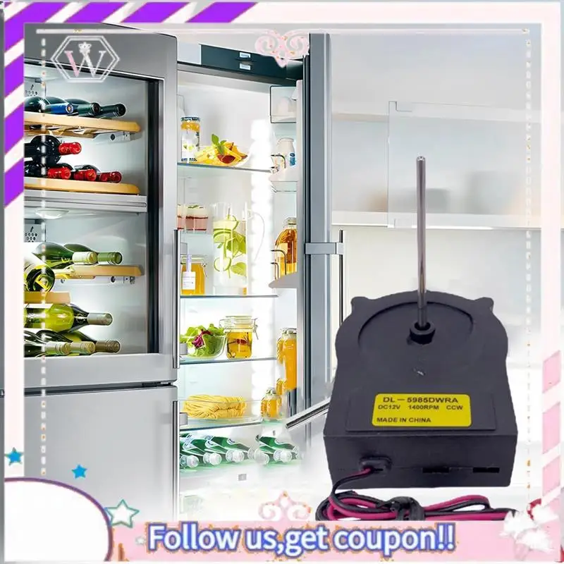 Durable Cooling Fan Motor For  Refrigerator DL-5985DWRA DV12V 1400RPM Fridge Radiator Freezer Parts