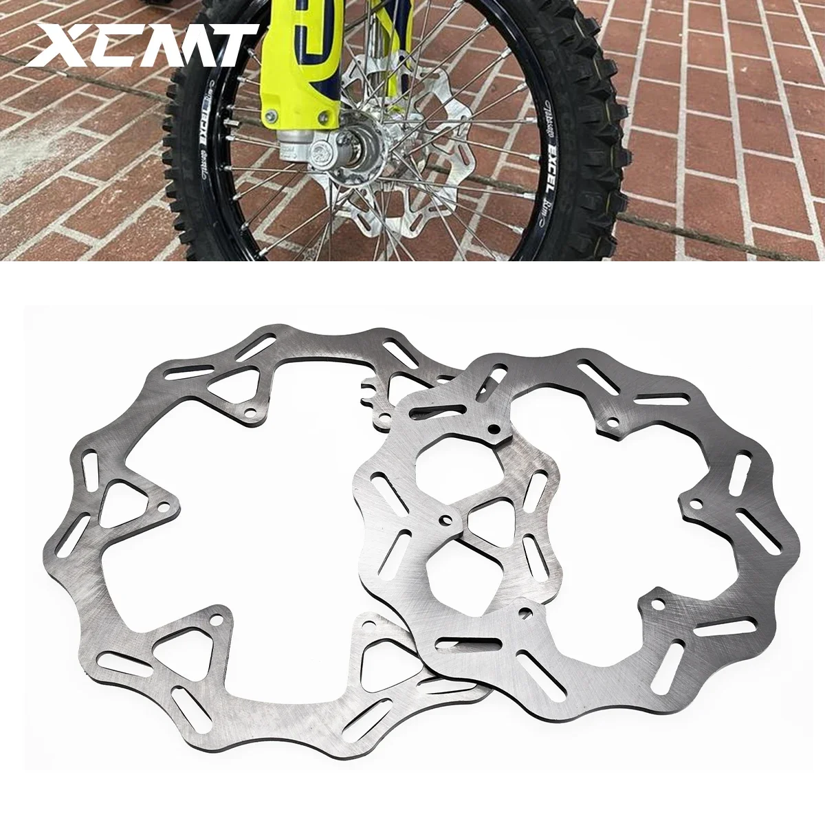 Motorcycle 220MM 260MM Front&Rear Brake Disc Steel Rotors Disk For KTM SX SXF XC XCF XCW EXC EXCF Husqvarna FE TE FC TC FX TX