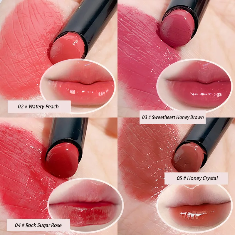 Espejo sólido brillo de labios hidratante nutritivo brillo de agua espejo vidrio labio teñido lápiz labial verano nunca se usa maquillaje