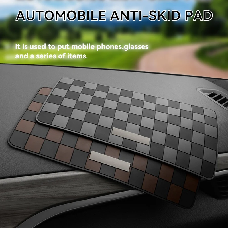 Car Non Slip Mat Sticky Anti Slip PVC Pads Heat Resistant Car Dashboard Phone Sunglasses Holder