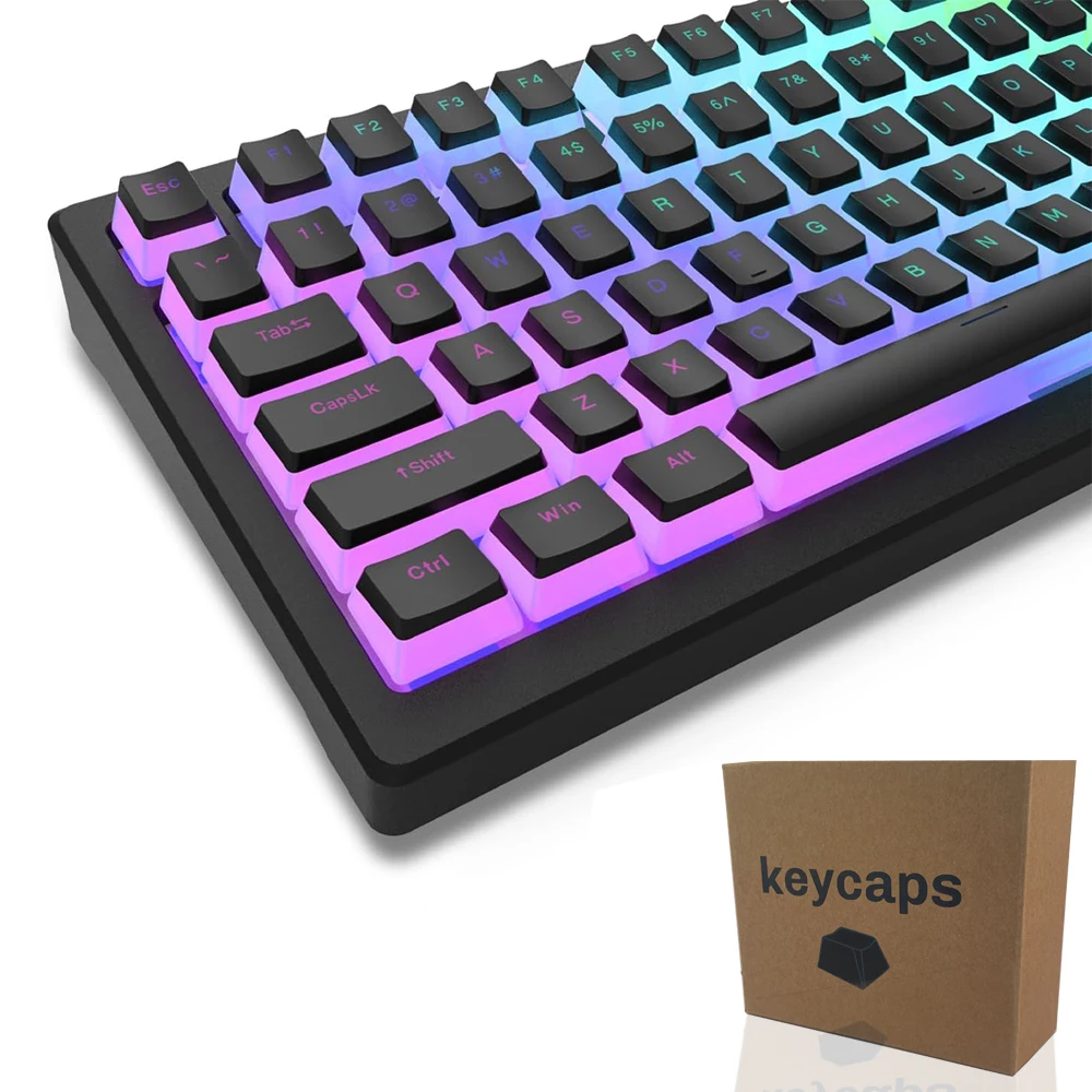 Keycaps for Corsair Razer SteelSeries Akko Keychron Gaming Mechanical Keyboard Double Shot PBT Keycap OEM Profile Key set