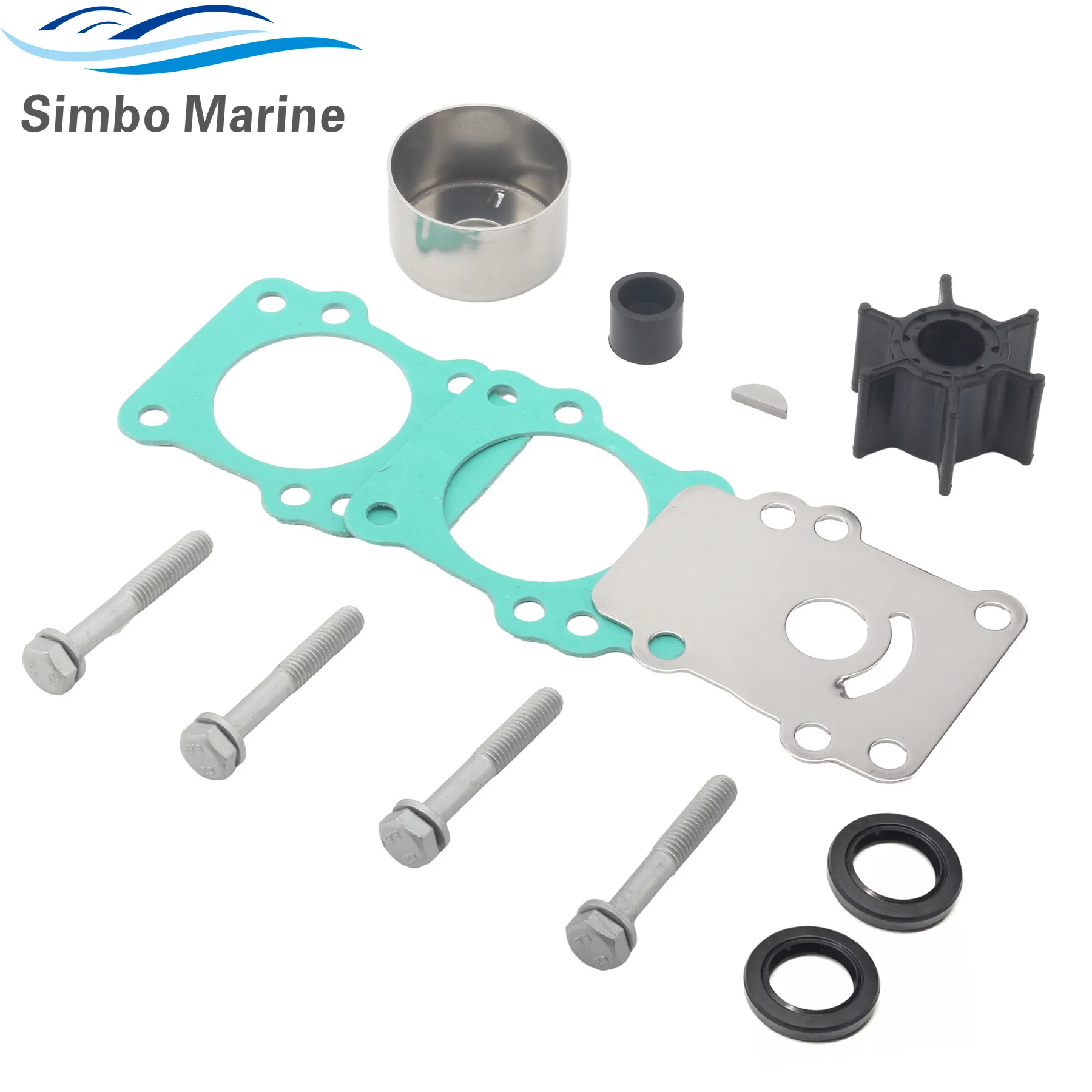 

Комплект для обслуживания импеллера водяного насоса 682-W0078-A1, совместимый с морскими двигателями Yamaha 2-х и 4-тактными 8, 9.9, 15 л.с. 682-W0078-00