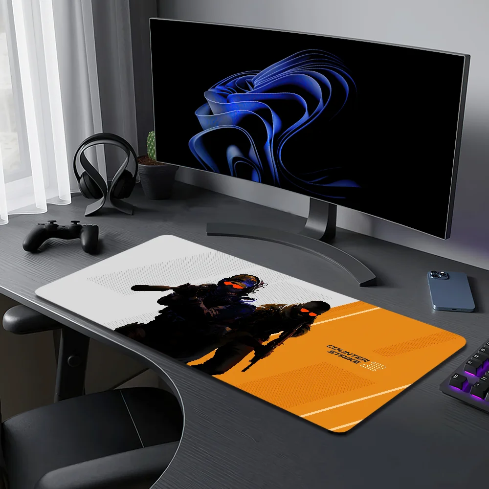 C-Counter Strike 2 CS2 Mouse Pad Large Desk Mat Keyboard Ergonomic Office Rubber PC Non-slip Anti-fray Home Custom Best Price