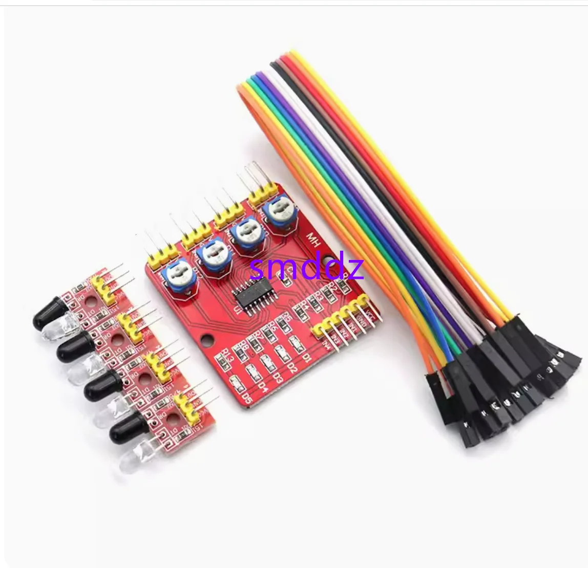 10pcs    4-way infrared tracking/tracking/patrol module sensors (obstacle avoidance/car/robot)