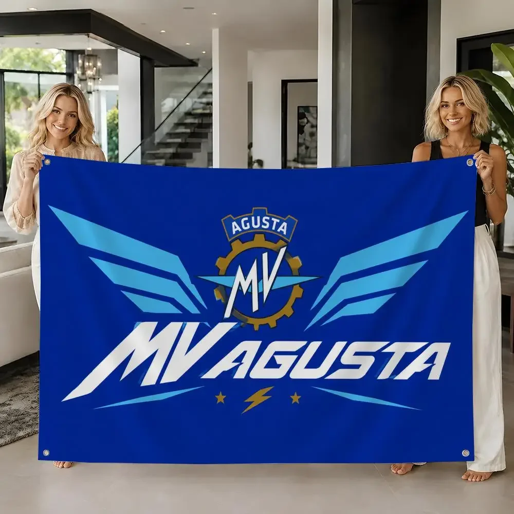 Car Brand MV Agusta Flags flag For Room Dorm Camping Picnic Art Style Garage Bar wall Decoration Banner