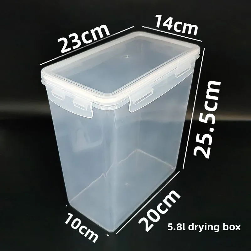 Universal 3D Printer Filament Dryer Box 5.8L Airtight Storage Container Food Rice Spool Holder Aquarium Filter Media Organizer