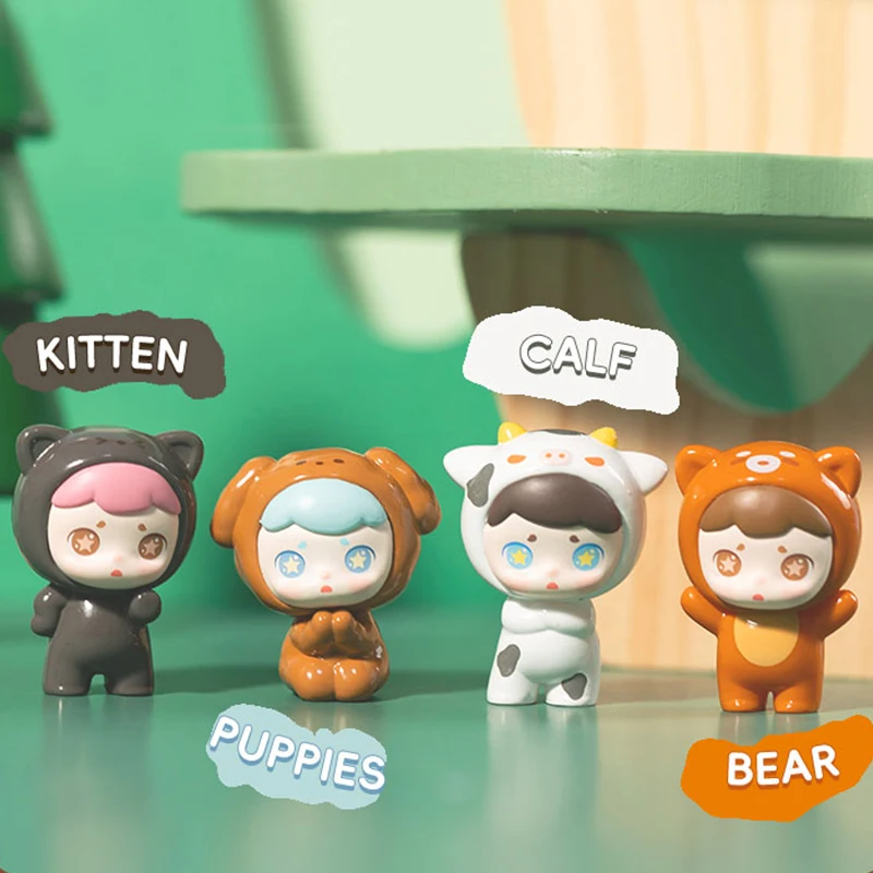 TOYCITY LAURA "ماذا هو في حديقة الحيوان؟" Stick & Play Blind Box - مجموعة مغناطيس الثلاجة على شكل حيوانات كرتونية، هدية لطيفة قابلة للجمع