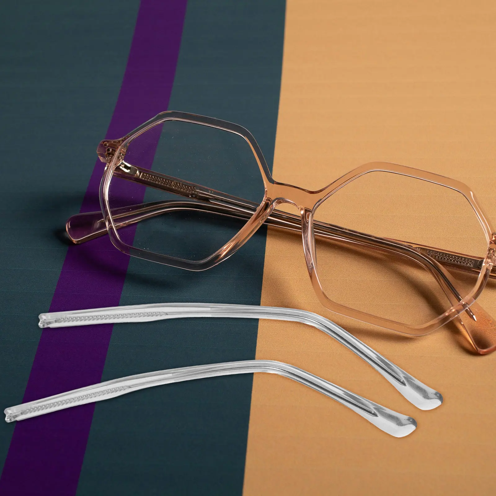 

1Pair Replacement Glasses Temples Eyeglass Arms Legs for Sunglasses Reading Glasses Repair Anti Slip Comfort Fit Universal