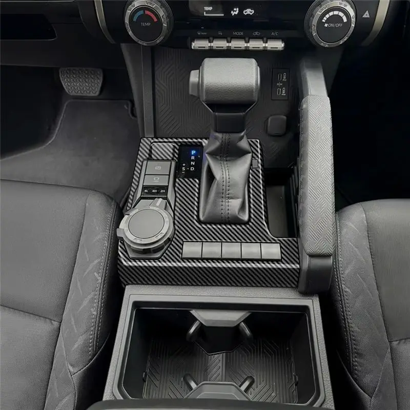ABIB -Central Control Gear Shift Panel Trim Cover For Toyota Tacoma 2024 2025 4Runner 2025 Interior Accessories LHD