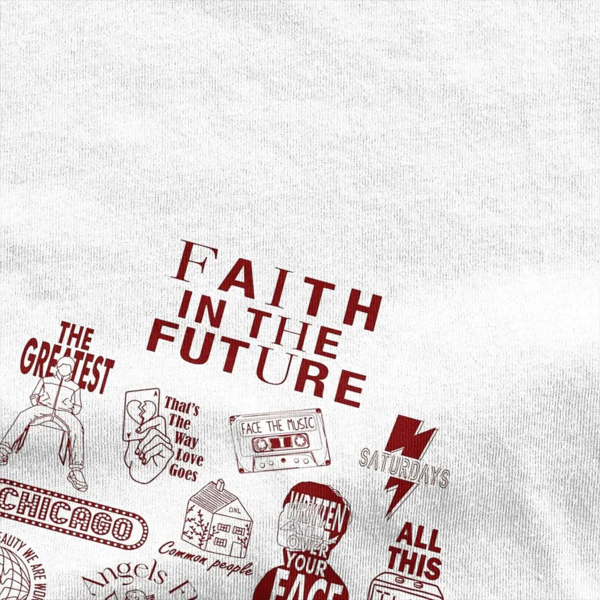 Men T-Shirt Faith In The Future Tracklist T Shirts Hip Hop Louis Tomlinsoned Summer Tees Vintage Print Cotton Clothes Fun Gift