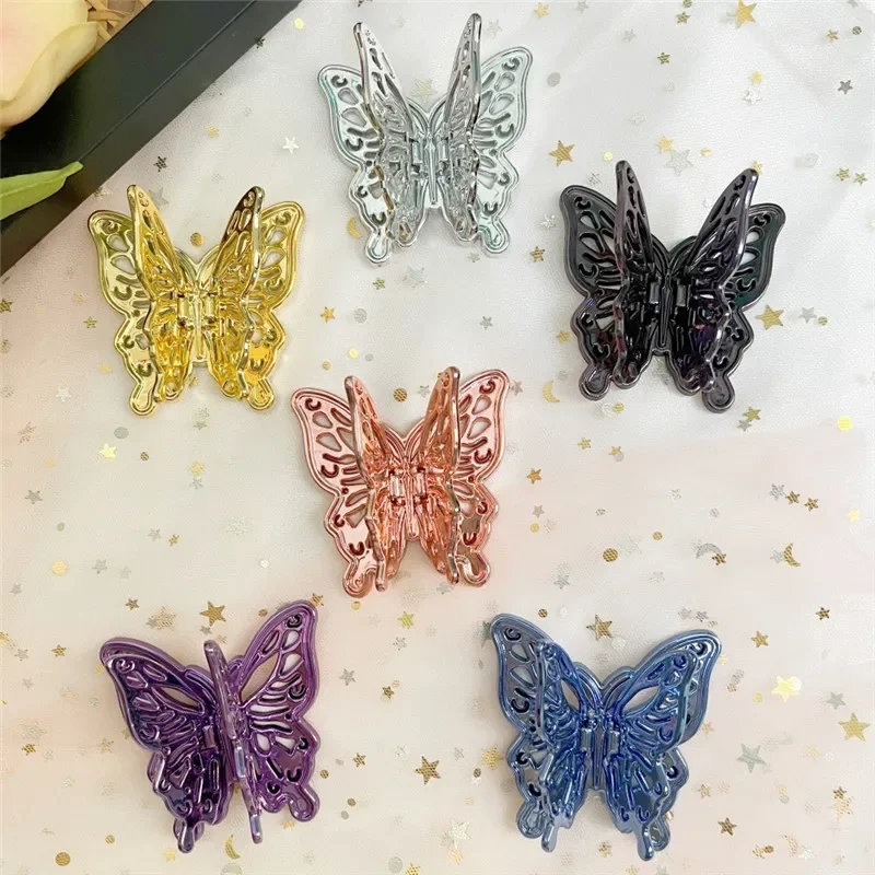 

3D Butterfly Metal Mobile Phone Holder Stand Cell Phone Bracket Grip for IPhone 14 15 Samsung Huawei Foldable