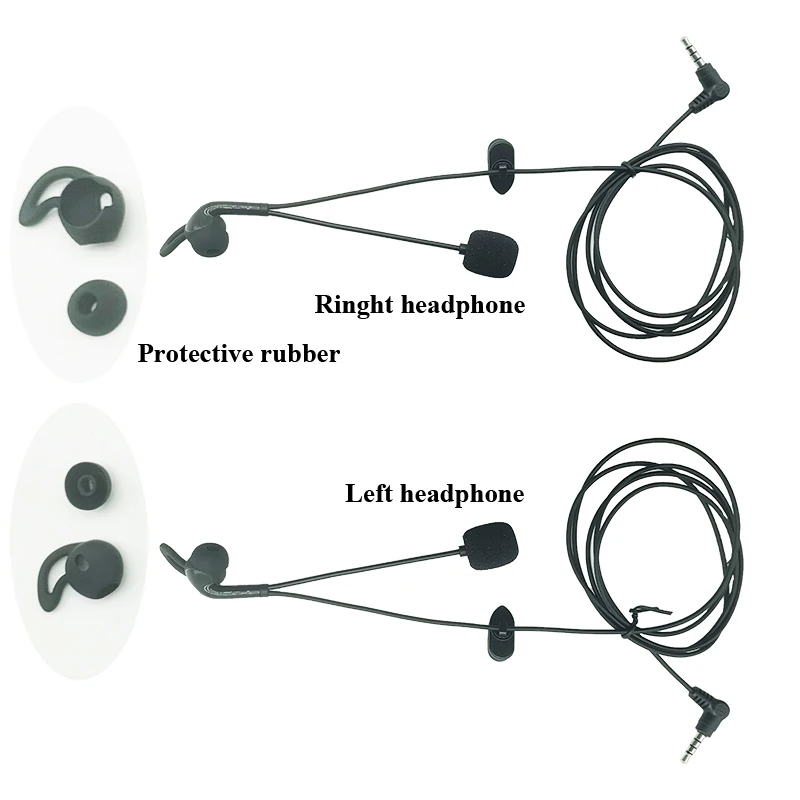 Earphone In-Ear Jack 3.5mm cocok untuk EJEAS FBIM V6 V6C V4 V4C Headset interkom wasit Interphone