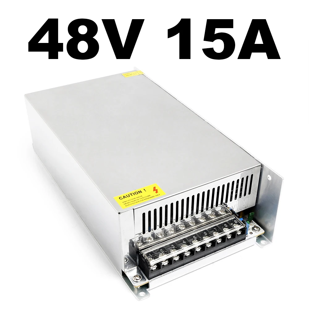 

AC 110V Or 220V To DC 48V 15A 720W CNC Stepper Driver Power Supply PSU For CNC Router