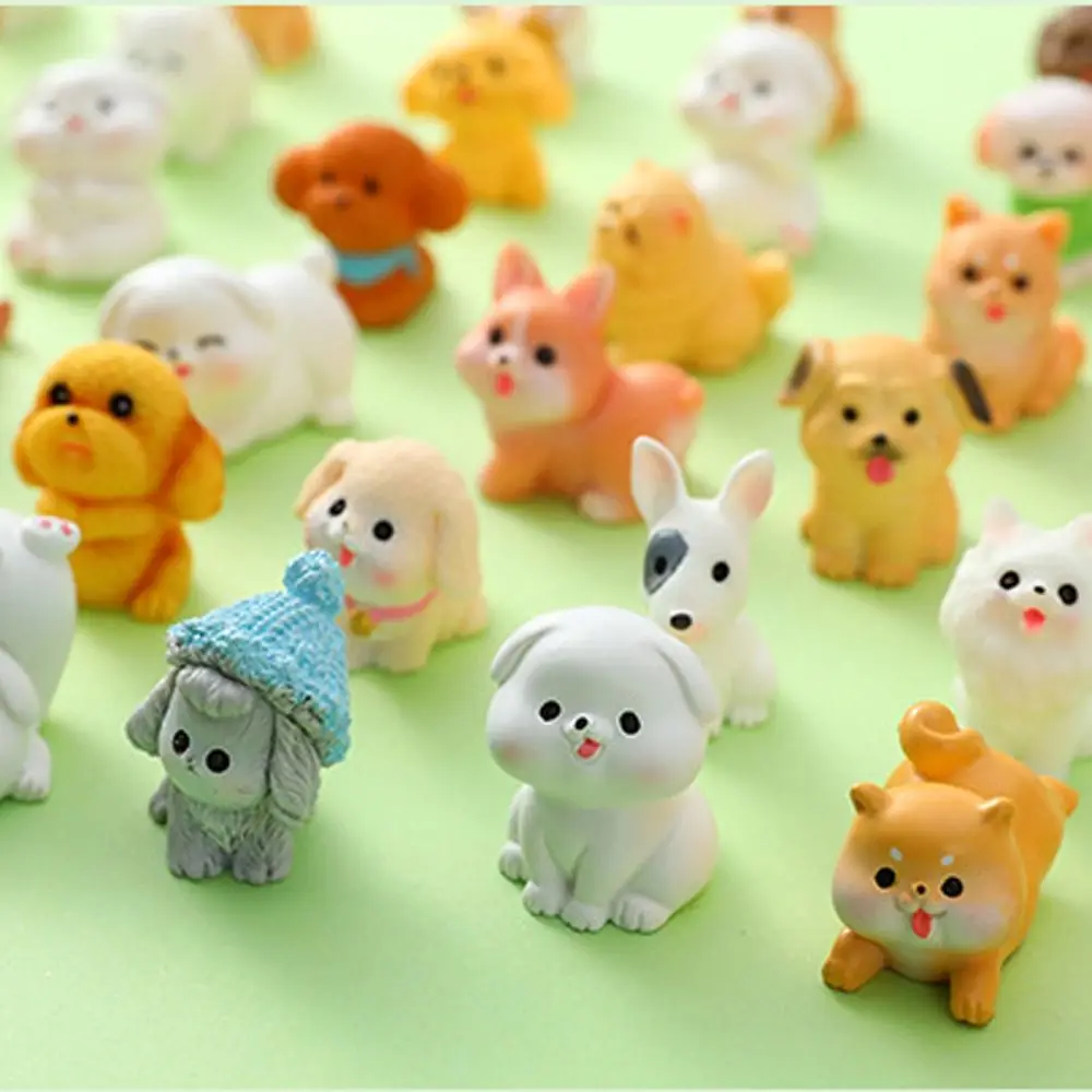 Easter Gift Fake Candy Rabbit Model Action Figure Miniature Simulation Animal Toys Dollhouse Kawaii Mini Dog Model Party Favors