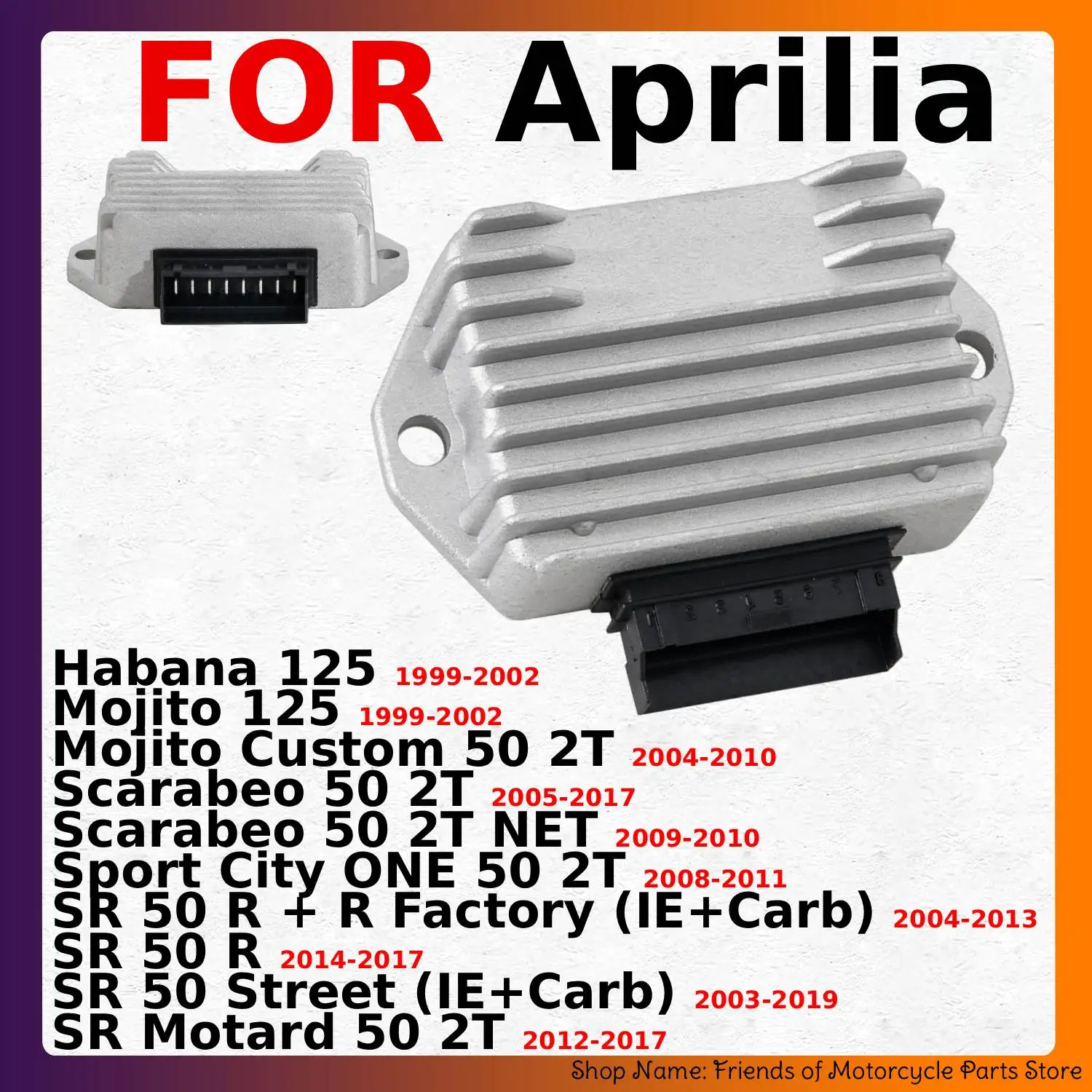 Regulator Controller For Aprilia Habana 125 Mojito Custom 50 2T Scarabeo Sport City ONE SR Motard Street IE+Carb OEM:00G01002841