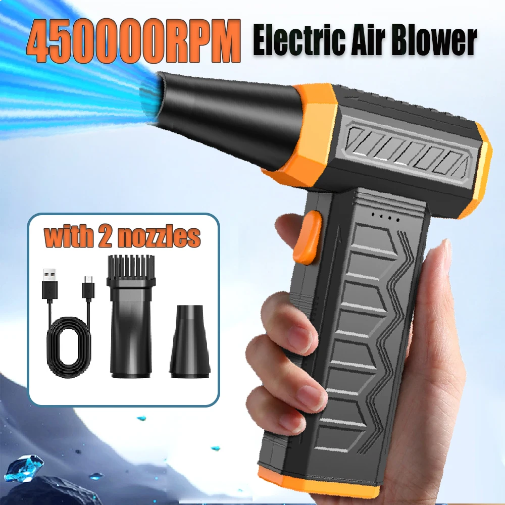 

Turbo Fan Handheld Mini Turbo Jet Fan,450000RPM Powerful air Blower Compressed air Duster for Car Dryer/PC/Keyboard/Home Clean