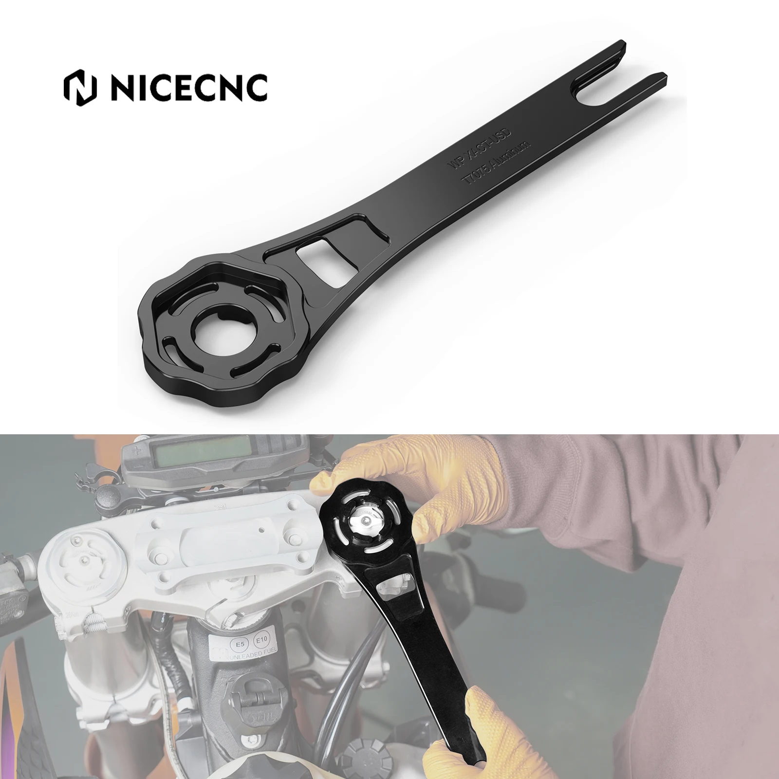 

NICECNC For KTM EXC 300 EXCF 350 SXF 450 For Husqvarna TE 300 FE 350 FE 450 For GasGas EC 300 2024 Multi-Purpose Suspension Tool