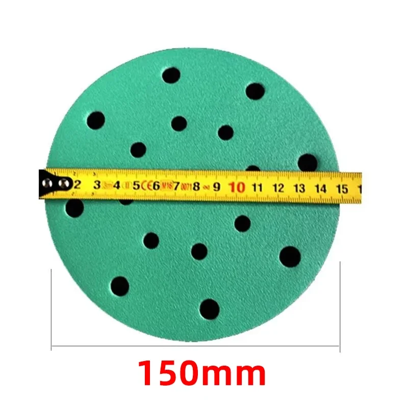 Carta vetrata rotonda da 6 pollici, abrasivo per lucidatura da 150 mm, per mastice per lucidatura automobilistica, cuscinetto FL rotondo