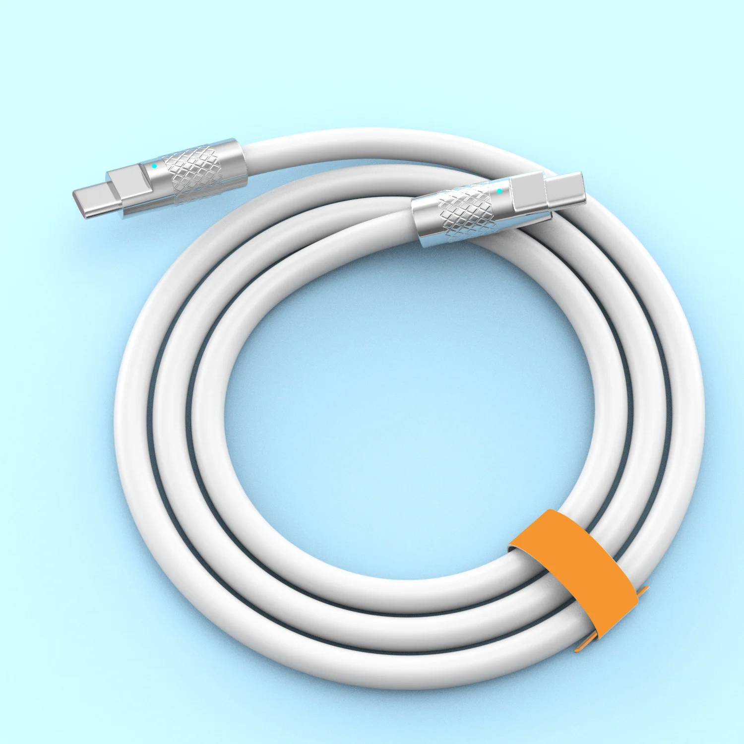Neues 120W 7A Superschnelles Ladekabel PD Typ C Flüssigsilikon-Kabel 1M 1,5M 2M USB-Kabel USB-C zu C Ladekabel für Xiaomi Huawei
